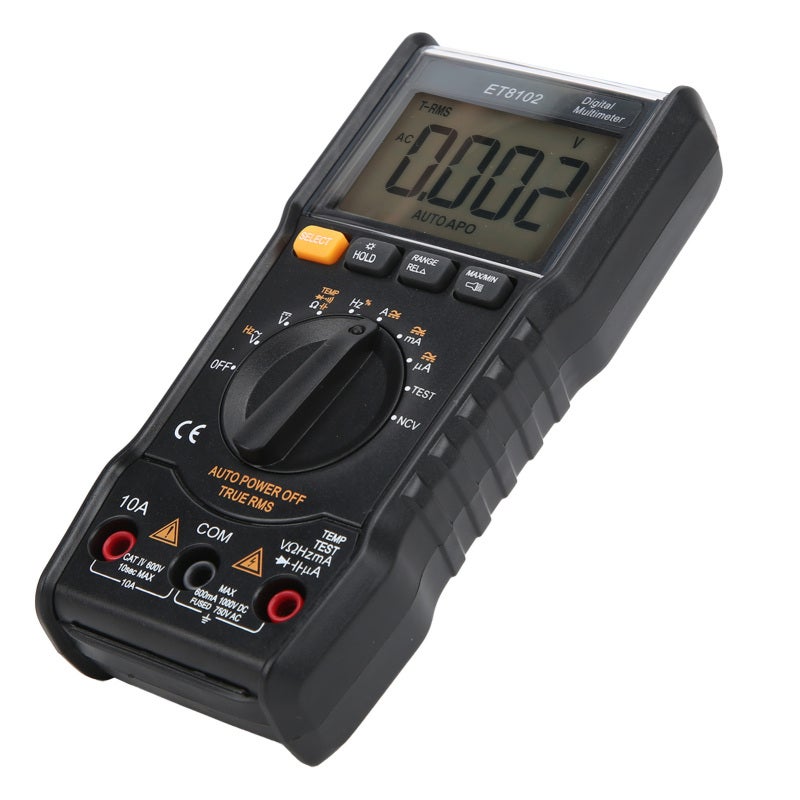 WinAPEX Mini Digital Multimeter 6000 Counts Auto Range Voltage Current Resistance Capacitance Tester - Sturdy ABS Housing with LCD Backlit Display for Household Electrical Use - Image 5