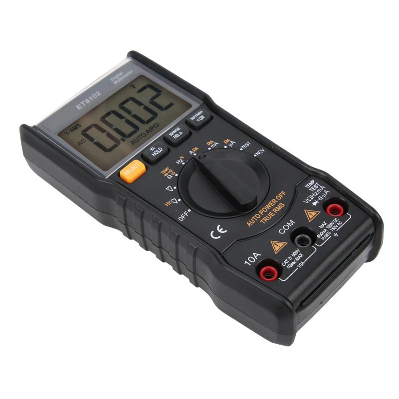 WinAPEX Mini Digital Multimeter 6000 Counts Auto Range Voltage Current Resistance Capacitance Tester - Sturdy ABS Housing with LCD Backlit Display for Household Electrical Use - Image 4