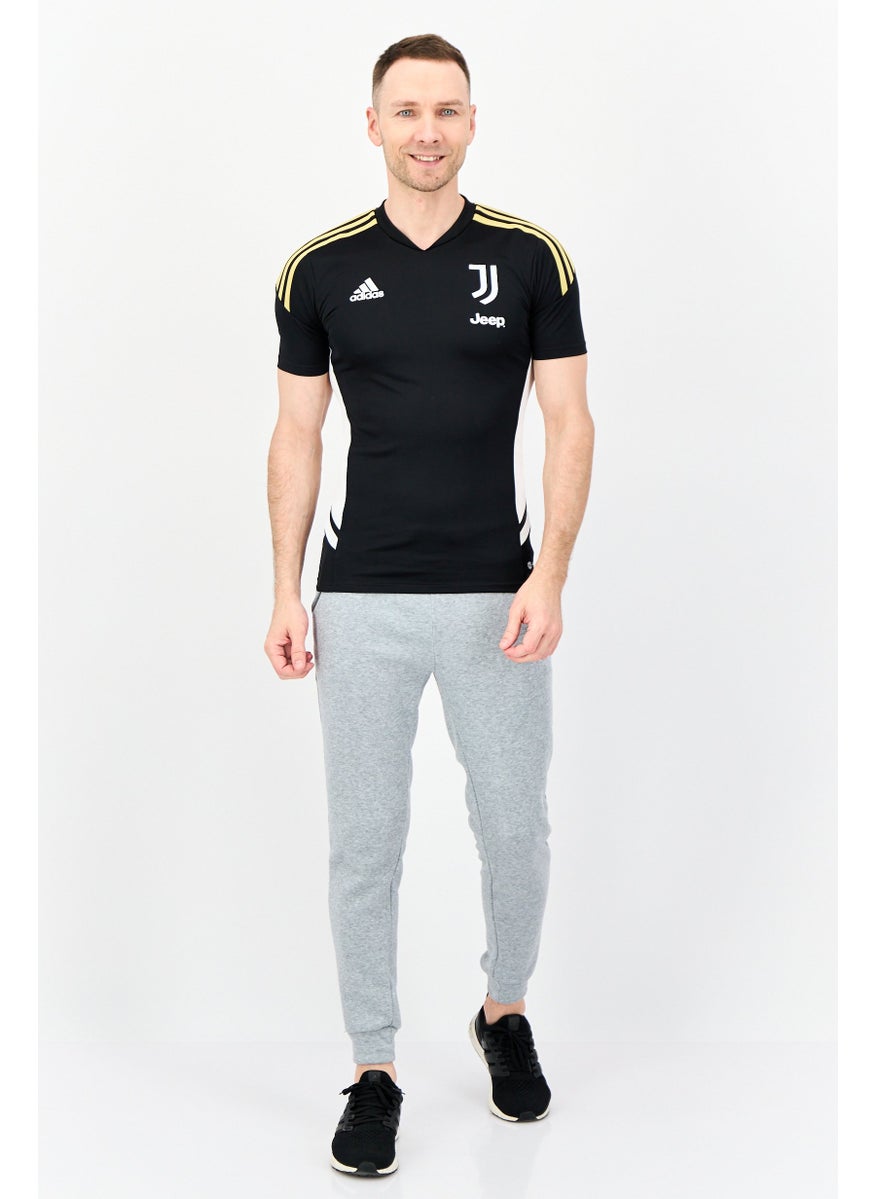 Adidas Men Sportswear Fit Short Sleeves Outdoor Jersey, Black  - Image 3