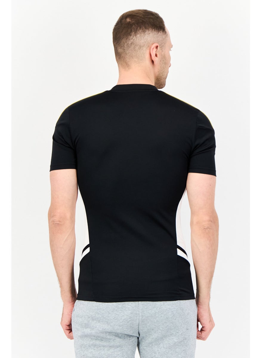 Adidas Men Sportswear Fit Short Sleeves Outdoor Jersey, Black  - Image 2