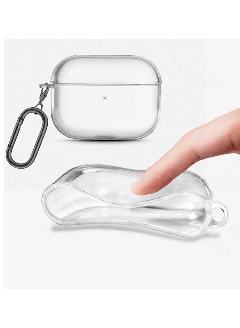 CATANES Wireless Headphone 3 (3rd Generation) Case Clear TPU Flexible Shockproof Cover With Keychain Carabiner - Image 5