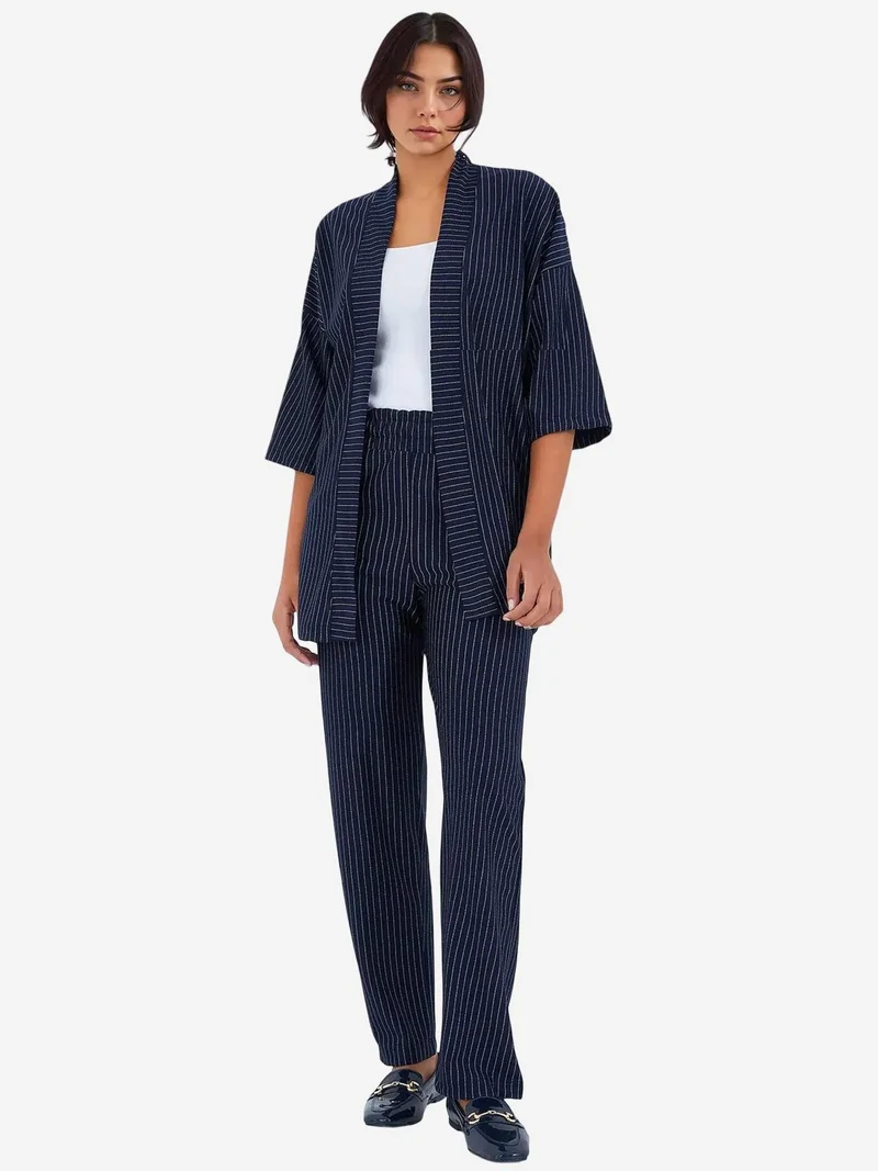 BDART Striped Long Kimono Pants Set