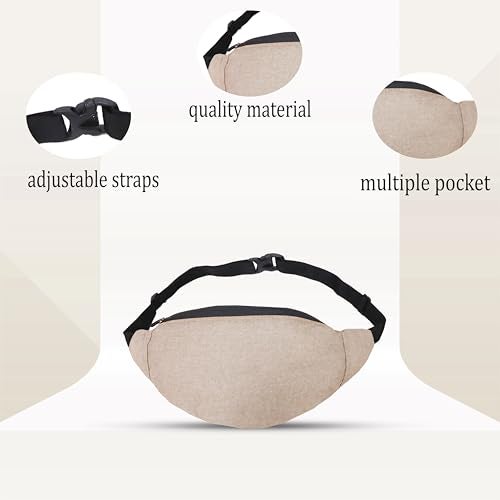Breda Sport Waist Bag Stylish and Functional Waist Bags for Men and Women Waterproof, Leather Trainer Waist Bag with Adjustble Waist Belt Travel Waist Pouch - Image 4
