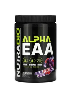 NutraBio NutraBio, Alpha EAA, Grape Berry Crush, 0.98 lb (444 g)  - Image 1