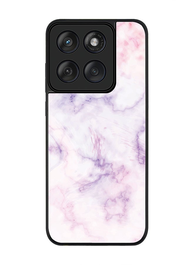 Stylizedd For Motorola MOTO Edge 60 Fusion/ Edge 60 Case,Slim fit Camera Protection, Shockproof Thin Phone cover  - Marble Print Cotton Candy - Image 1