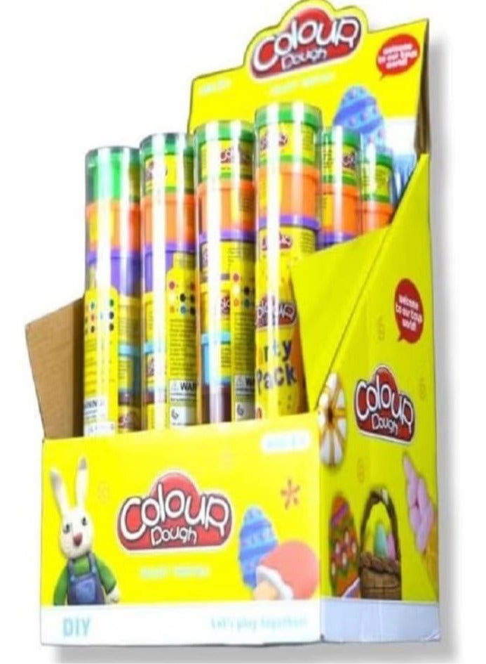 10 Boxes of Premium Quality Colored Dough for Kids - Set of 10 Mini Boxes - Multi Color - Image 5