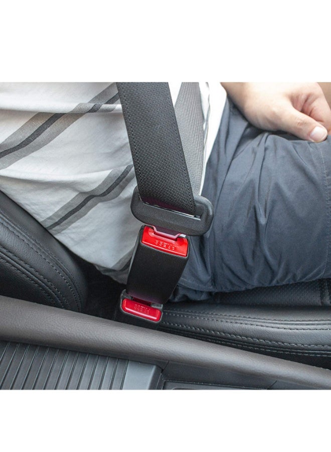 4pcs مقاطع حزام الأمان للسيارة ، حزام الأمان للسيارة إدراج اللسان المعدني ، مقعد حزام الأمان مشبك حزام الأمان المعدني السيارات ، عالمي لمعظم المركبات.  (أسود) - Image 5