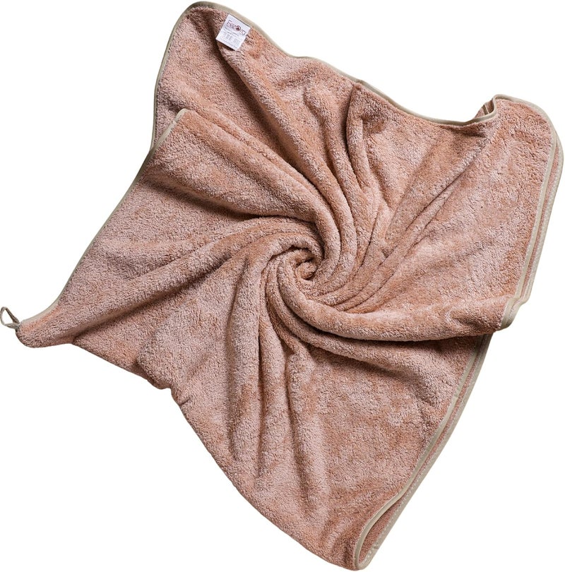 Fezora ® Microfiber Towels for Bath | Towels for Bath Large Size | Bath Towel- Super & Absorbent with Hook Quick Dry | 500 GSM | 1 Piece Bath Towel for Men/Women 70 cms x 140 cms (Beige) - Image 1