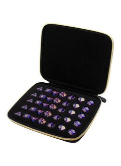 ALKOO Dice Case Holder Box Tray Compatible With Dnd Dice Set Roleplaying Game For Dungeons And Dragons Display Your Favorite 7 Piece Set Or Store Up To 35 Dices Black  - Image 1