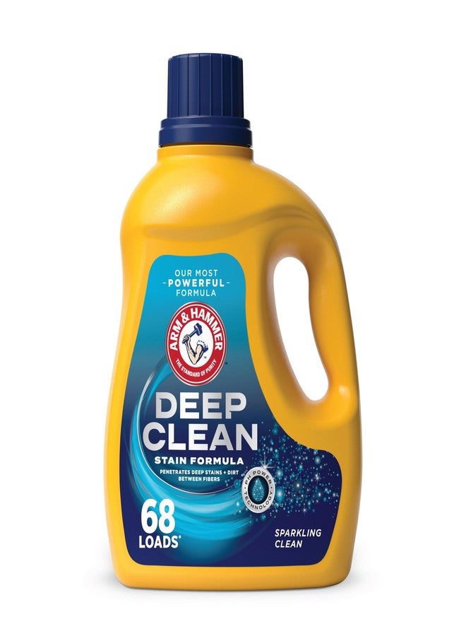 ARM & HAMMER Deep Clean Stain Formula, Liquid Laundry Detergent, 102 fl oz, 68 Loads - Image 1