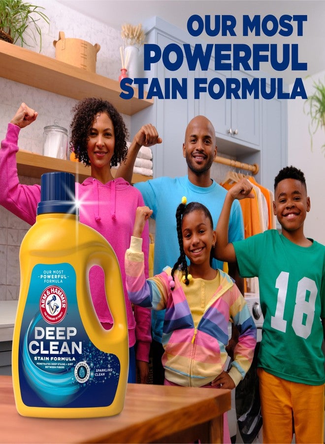 ARM & HAMMER Deep Clean Stain Formula, Liquid Laundry Detergent, 102 fl oz, 68 Loads - Image 3