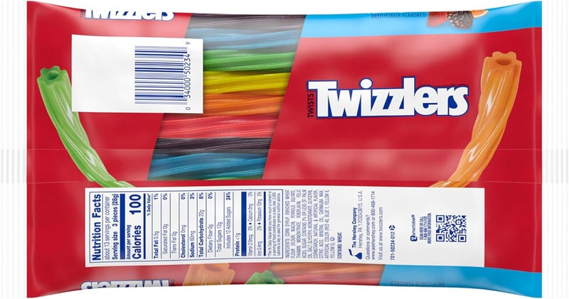 Twizzlers حلوى تويزلرز تويست بنكهة قوس قزح - 12.4 أونصة - Image 2