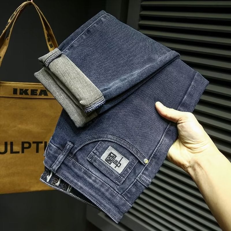 Unisex Classic Denim Jeans Loose Fit Daily Outdoor Wear - Image 4