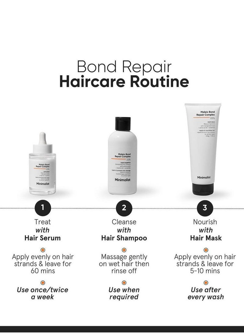 MINIMALIST - Hair Mask for Damaged And Frizzy Hair with Maleic Bond Repair Complex 5% - Image 1