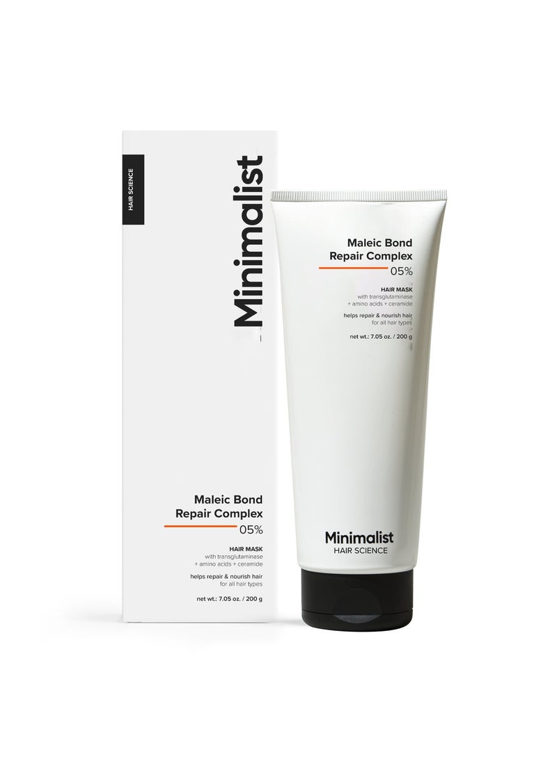 منيماليست Minimalist Maleic Bond Repair Complex 5% قناع الشعر للرجال للشعر التالف والمجعد - Image 1