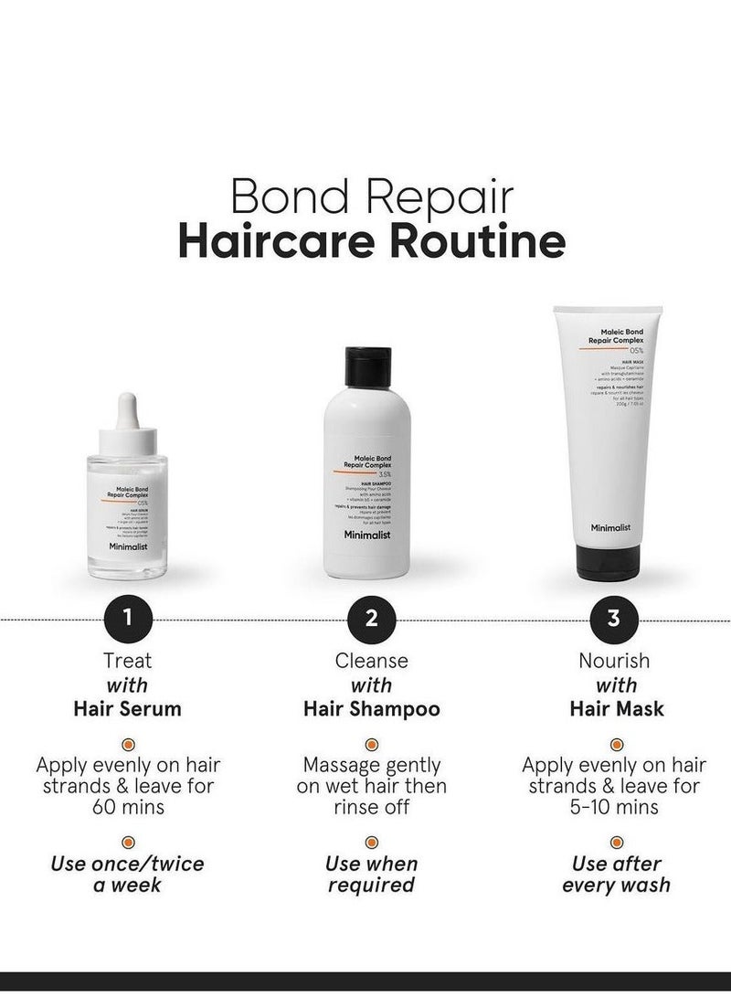 منيماليست Minimalist Maleic Bond Repair Complex 5% قناع الشعر للرجال للشعر التالف والمجعد - Image 4
