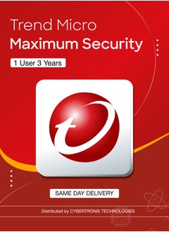 Trend Micro Trend Micro Maximum Security | 1 User 3 Years | Digital License | Same-Day Delivery 