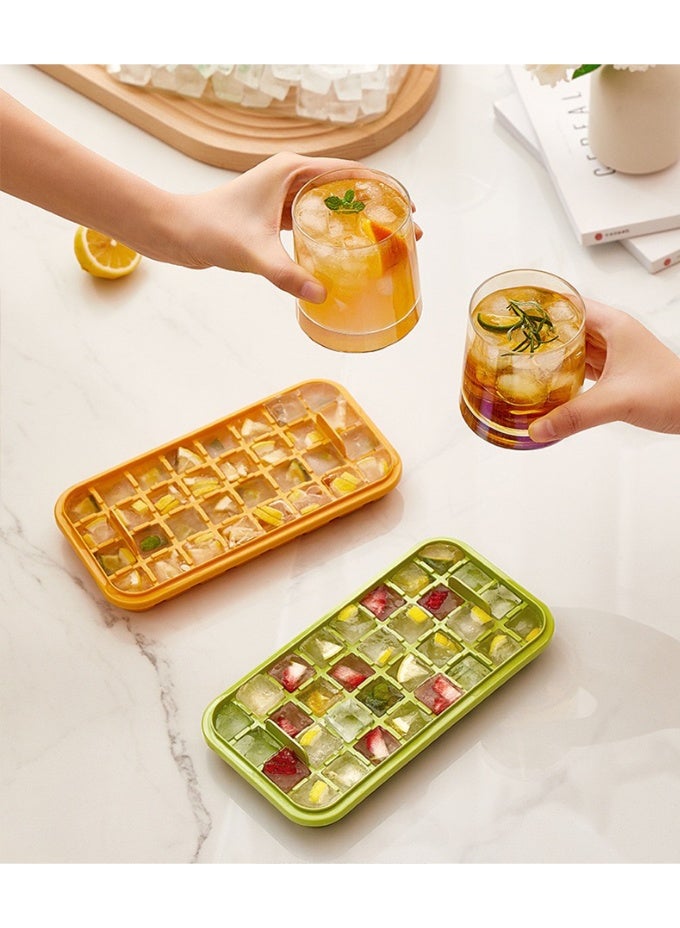 Sunspire The distinctive ice mold dispenses ice quickly and consists of 64 storage compartments with lids for long-term storage and use. (Green) (23.8x13.5x10.9cm)  - Image 5