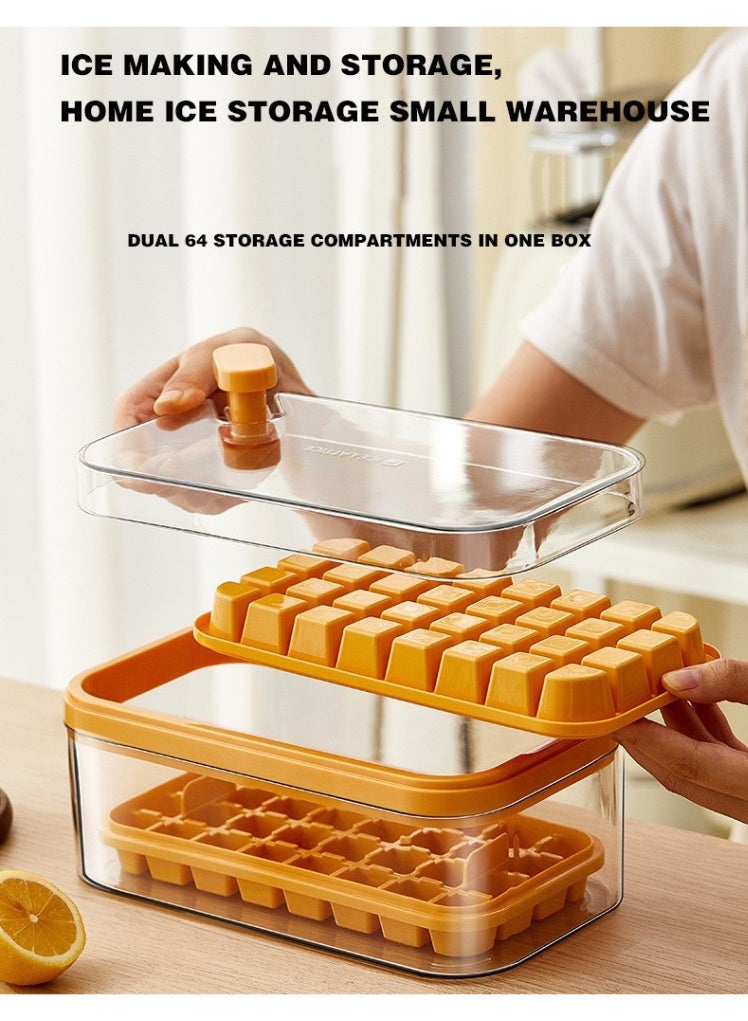 Sunspire The distinctive ice mold dispenses ice quickly and consists of 64 storage compartments with lids for long-term storage and use. (Green) (23.8x13.5x10.9cm)  - Image 3