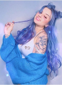 ARCTIC FOX Vegan and Cruelty-Free Semi-Permanent Hair Color Dye (8 Fl Oz, PERIWINKLE)  - Image 4