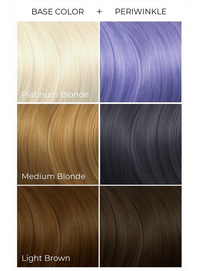 ARCTIC FOX صبغة شعر شبه دائمة نباتية وخالية من القسوة (8 أونصة سائلة، بيريوينكل) - Image 2