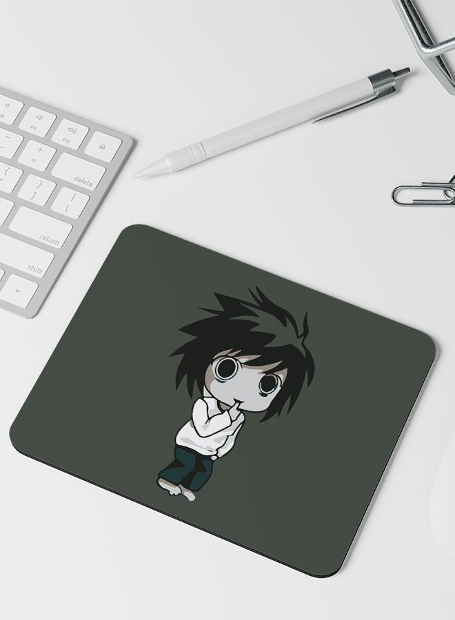 LIT وسادة ماوس مستطيلة من ديث نوت - ملحقات العمل من المنزل - وسادة ماوس بأسلوب مانغا ياباني - هدية لمحبي أنمي ديث نوت - Image 1