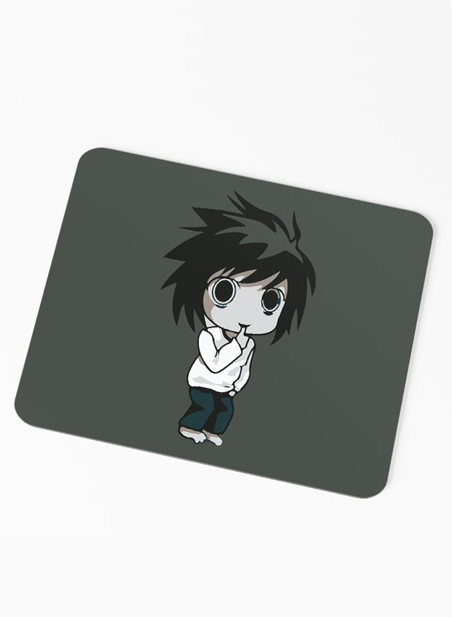 LIT وسادة ماوس مستطيلة من ديث نوت - ملحقات العمل من المنزل - وسادة ماوس بأسلوب مانغا ياباني - هدية لمحبي أنمي ديث نوت - Image 2