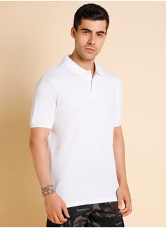 Dennis Lingo White T-Shirt for Men, 100% Cotton, Regular Fit  - Image 2