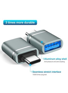 Sweet seven 3-Pack USB C to USB Adapter Compatible with MacBook iPad Pro iMac and Other Type C/Thunderbolt 3 Devices USB C Male to USB 3.0 Female Adapter Gray  - Image 5