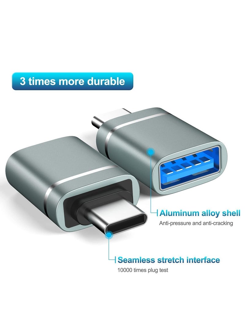 Sweet seven - 3-Pack USB C to USB Adapter Compatible with MacBook iPad Pro iMac and Other Type C/Thunderbolt 3 Devices USB C Male to USB 3.0 Female Adapter Gray - Image 1