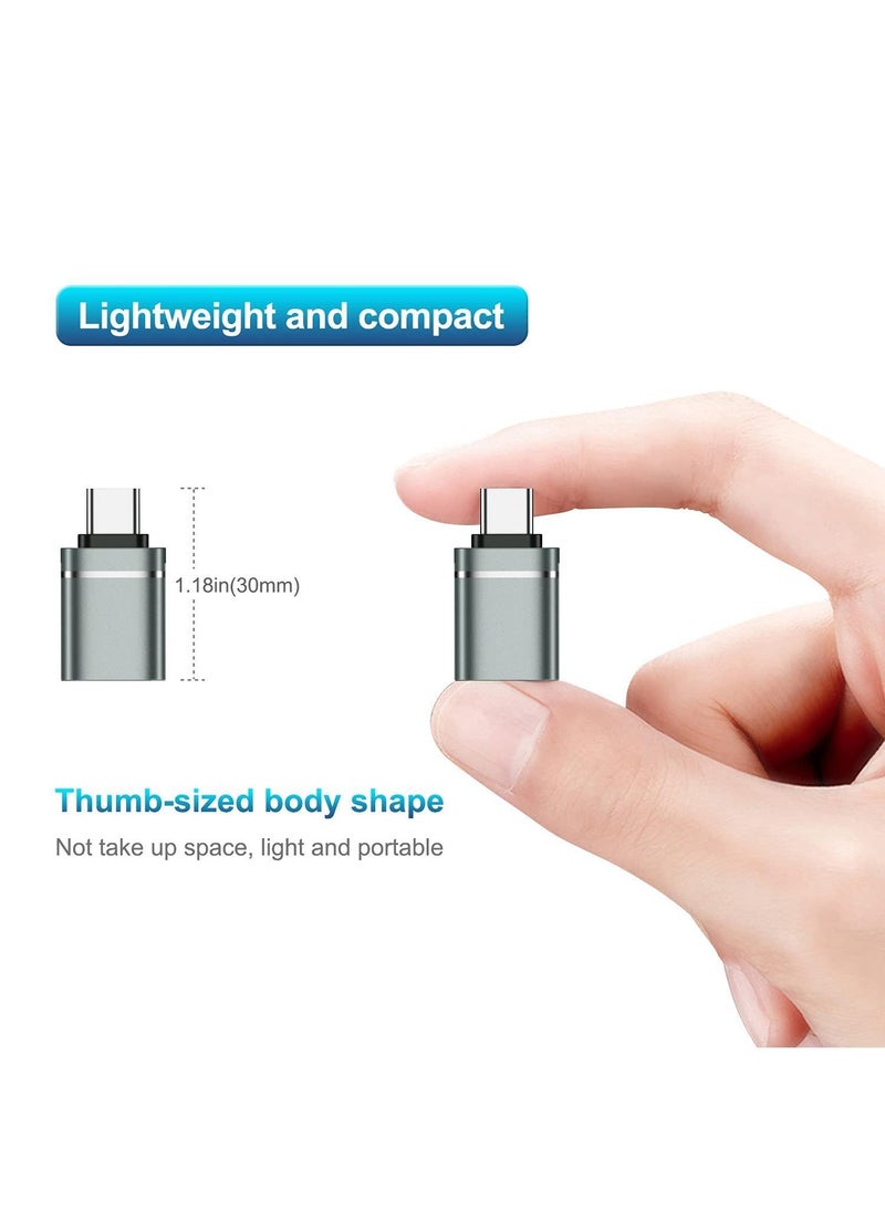 Sweet seven - 3-Pack USB C to USB Adapter Compatible with MacBook iPad Pro iMac and Other Type C/Thunderbolt 3 Devices USB C Male to USB 3.0 Female Adapter Gray - Image 1