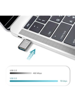 Sweet seven 3-Pack USB C to USB Adapter Compatible with MacBook iPad Pro iMac and Other Type C/Thunderbolt 3 Devices USB C Male to USB 3.0 Female Adapter Gray  - Image 2