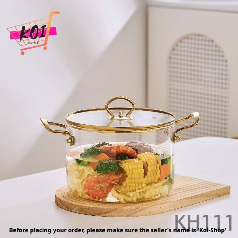 طاجن زجاجي مع غطاء، 3.5 لتر - Image 1