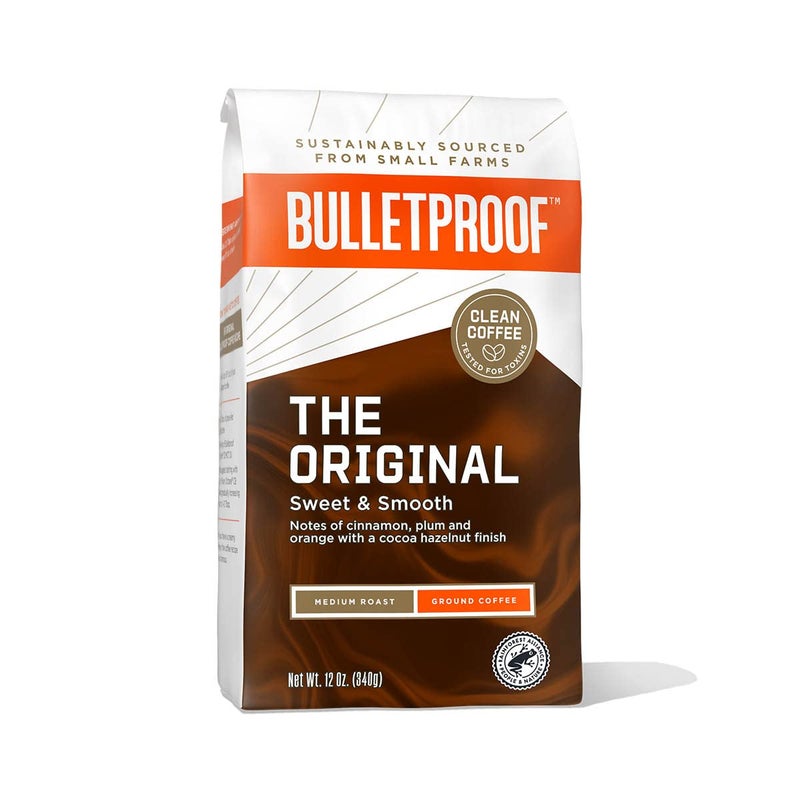 Bulletproof Original Medium Roast Ground Coffee, 12 Ounces, 100% Arabica Coffee, Clean Coffee Tested for Toxins, Packaging May Vary - Image 1