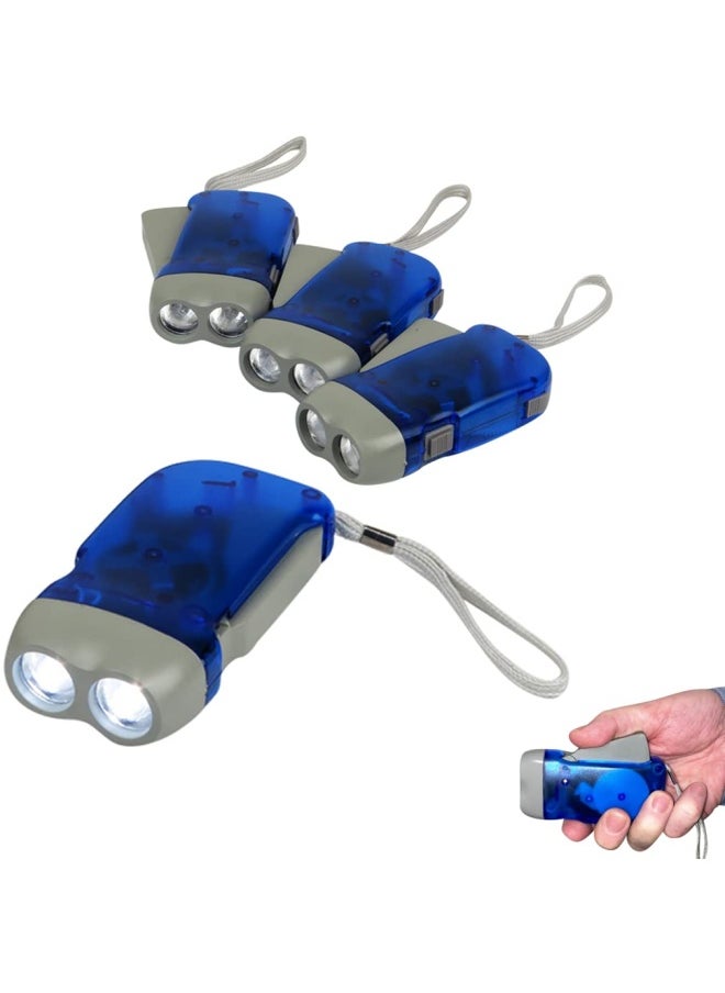 Evelots Evelots Hand Crank Emergency Flashlights 4 12 24 Or 48 Pack Camping Home Car Double Led Bright Lights Great For Hiking Outdoor Sports Power Outage Easy To Use  - Image 1