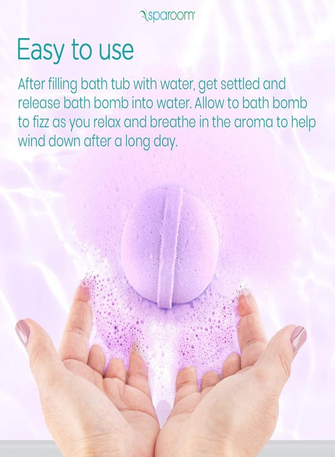 SpaRoom Soothe and Relax Handmade Natural Essential Oil Aromatherapy Bath Bombs, Set of 3, Lavender, Eucalyptus and Peppermint - Image 5