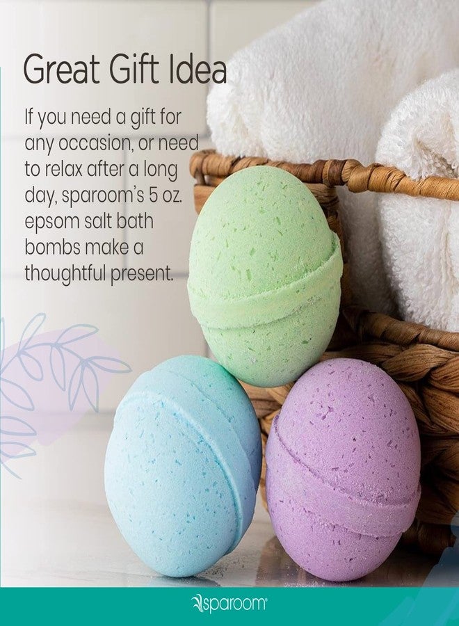 SpaRoom Soothe and Relax Handmade Natural Essential Oil Aromatherapy Bath Bombs, Set of 3, Lavender, Eucalyptus and Peppermint - Image 4