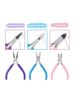 ECVV 3pcs Jewelry Pliers Wire Cutter Pliers Needle Nose Pliers for Home Jewellery Making Wire Wrapping DIY Crafts  - Image 2