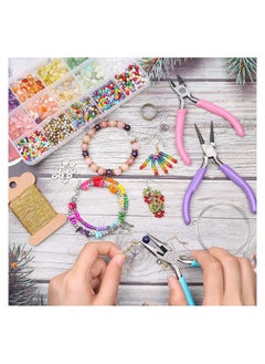 ECVV 3pcs Jewelry Pliers Wire Cutter Pliers Needle Nose Pliers for Home Jewellery Making Wire Wrapping DIY Crafts  - Image 4