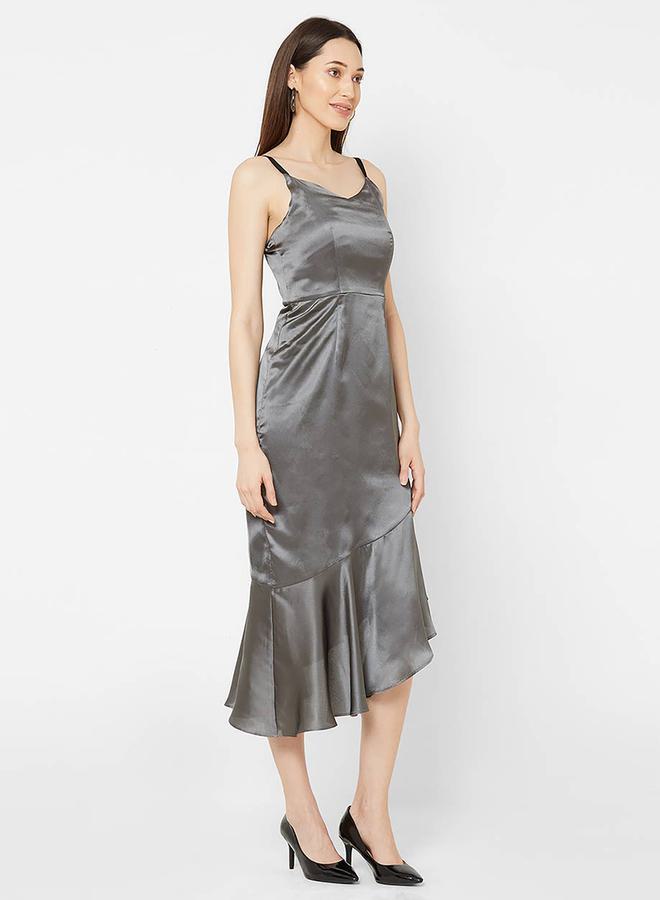 Mish Satin Asymmetrical Dress  - Image 3