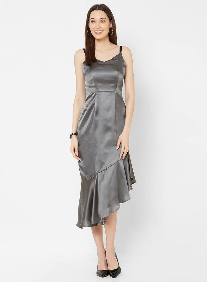 Mish Satin Asymmetrical Dress  - Image 4