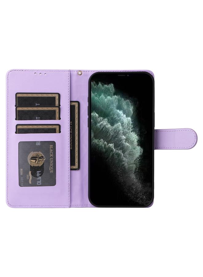 Zaboon Case For iPhone 11 Pro Diamond Lattice Leather Flip Phone Case - Image 4