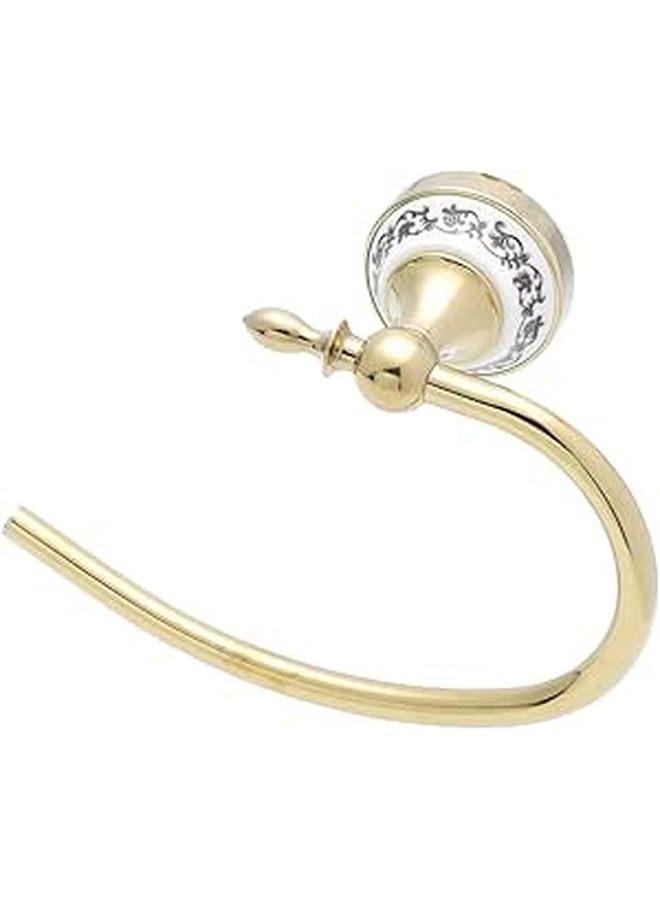 NOLITOY Stainless Steel Bathroom Towel Ring Wall Mount Rust Resistant Space Saving - Image 1