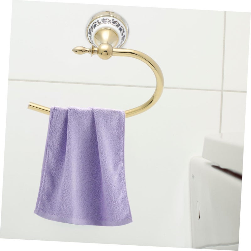 NOLITOY Stainless Steel Bathroom Towel Ring Wall Mount Rust Resistant Space Saving - Image 5
