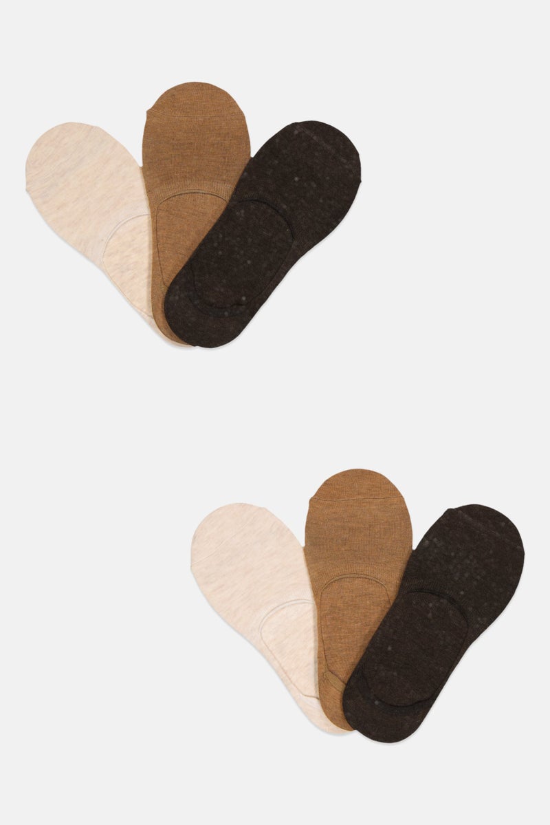 Ben Sherman Men 6 Pairs Brand Logo No Show Socks, Multicolor  - Image 1