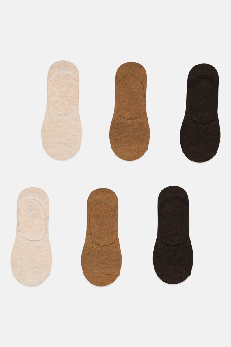 Ben Sherman Men 6 Pairs Brand Logo No Show Socks, Multicolor  - Image 4