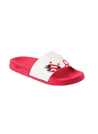 Disney Bee Red & white slide slipper