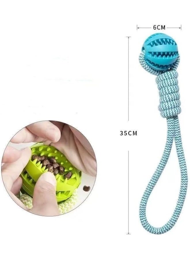 Coodipet Rope Tug & Treat Dog Toy Strong & Tough Blue Interactive & Enrichment toy for Boredom Puppy to Large Dogs Chew Pup Training Teething Dog Toys 2in1 - Image 5