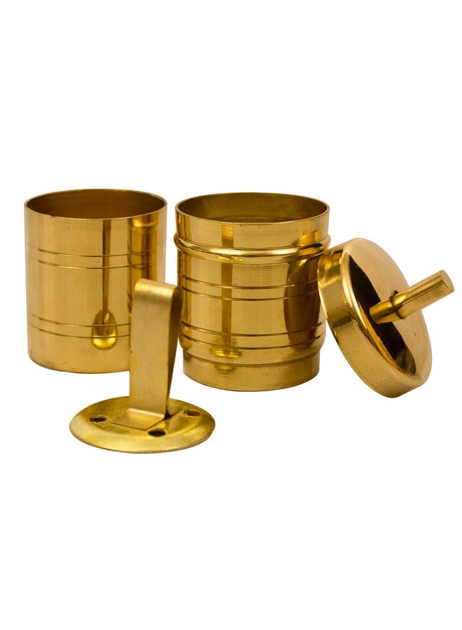 Spillbox صندوق تسرب القهوة التقليدي من النحاس 100 مل، صانع القهوة بأسلوب التنقيط الجنوبي الهندي، وعاء تصفية القهوة، أداة - فلتر قهوة فينسن الحجم 0 - (صغير) - Image 5