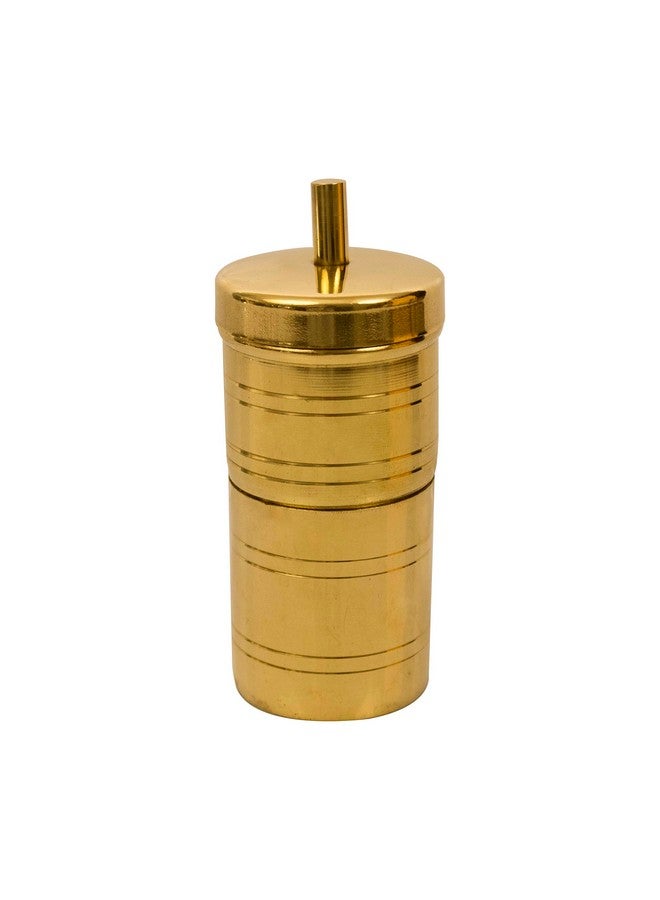 Spillbox صندوق تسرب القهوة التقليدي من النحاس 100 مل، صانع القهوة بأسلوب التنقيط الجنوبي الهندي، وعاء تصفية القهوة، أداة - فلتر قهوة فينسن الحجم 0 - (صغير) - Image 1